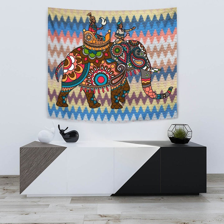 Elephant Mandala Tapestry