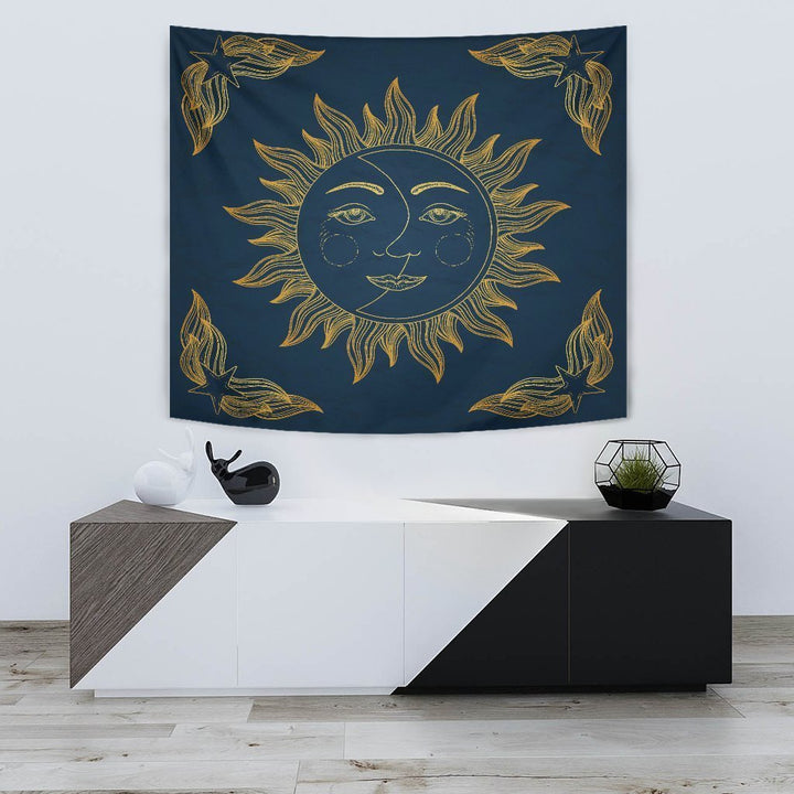 Blue Sun Tapestry