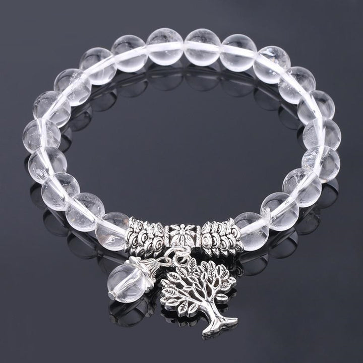 Tree of Life Charm Bracelet Spiritual Bead Crystals Stone Bracelet