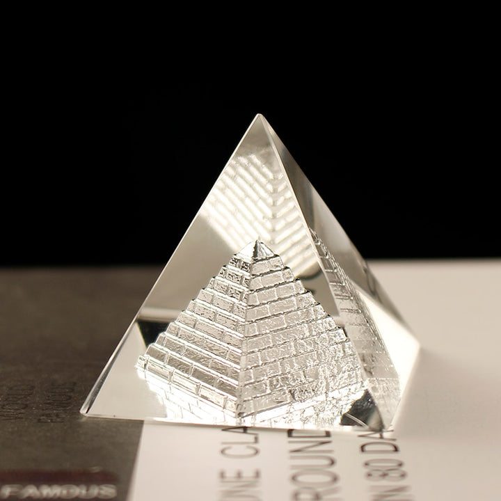 Feng Shui Crystal Glass Pyramid Crystalline Glass Pyramid