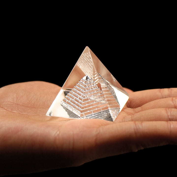 Feng Shui Crystal Glass Pyramid Crystalline Glass Pyramid