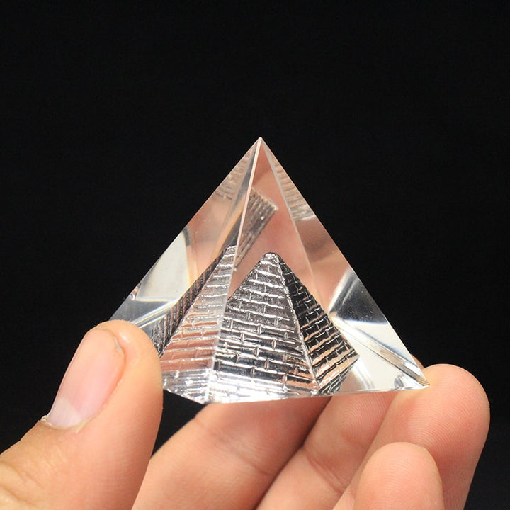 Feng Shui Crystal Glass Pyramid Crystalline Glass Pyramid