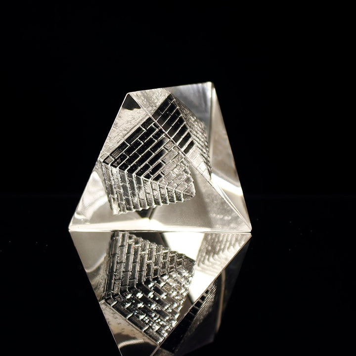 Feng Shui Crystal Glass Pyramid Crystalline Glass Pyramid