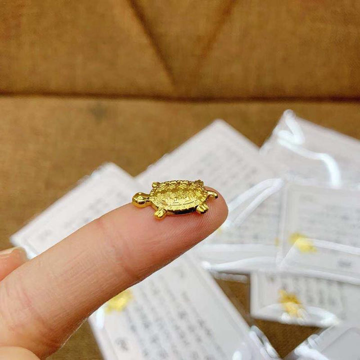 Feng Shui Golden Money Turtle Miniature Tortoise Good Luck