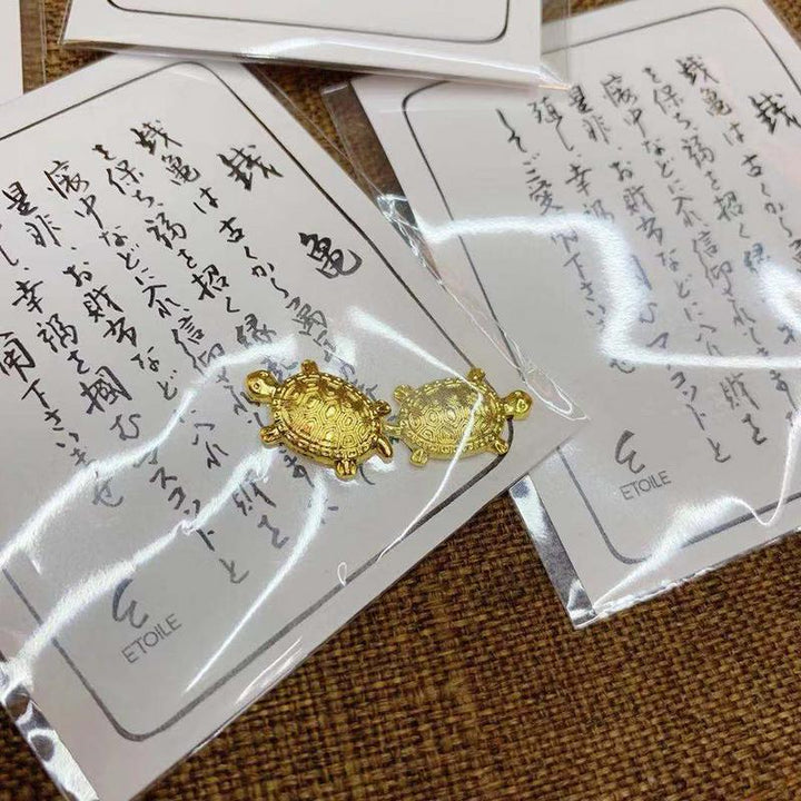 Feng Shui Golden Money Turtle Miniature Tortoise Good Luck