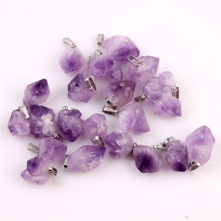 Crystal Chakra Reiki Pendants Lucky Energy Stones Pendants