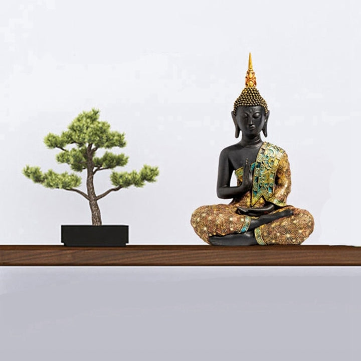 Hindu Buddha Statue Figurine Resin Miniature Figure