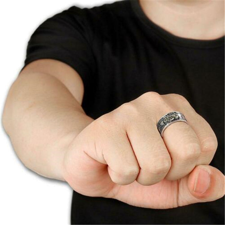Feng Shui Amulet Pixiu Lucky Ring Pi Yao Chinese Pi Xiu Wealth Ring Good Luck Piyao Charm
