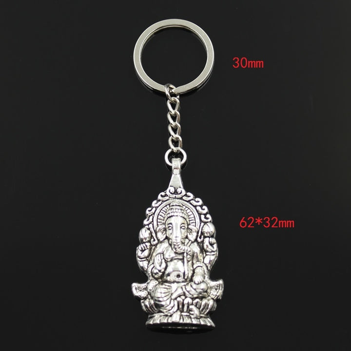 Elephant Keychain Symbol Ganesha Buddha Keychain