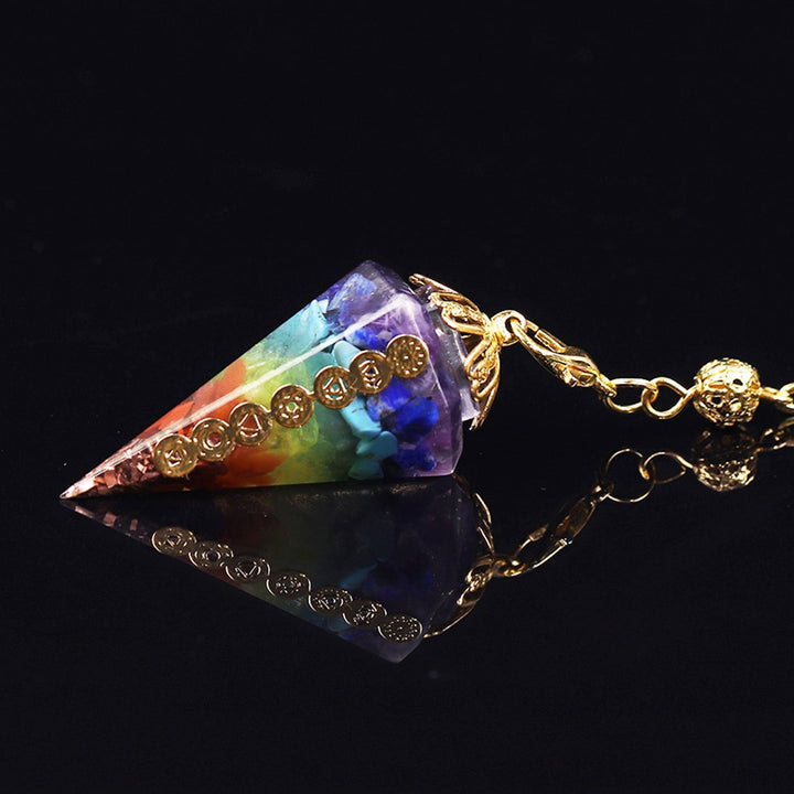 7 Chakra Crystal Energy Pendulum Balanced Spiritual Meditation Pendulum
