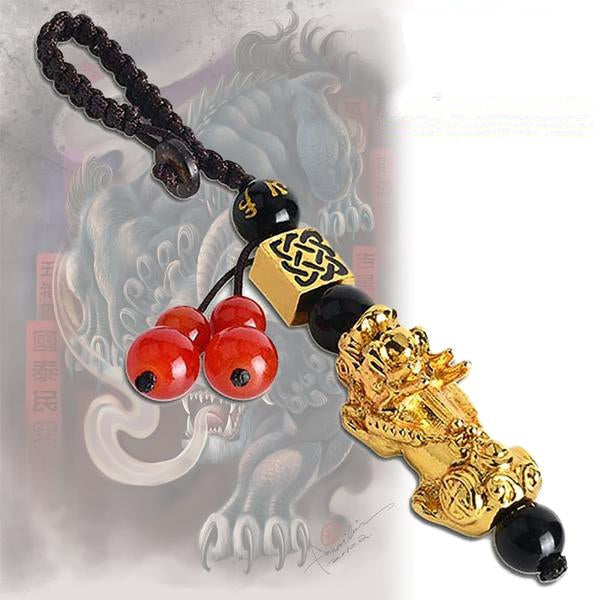 Car Key Pendant Pixiu Keychain Good Luck Lucky Charm