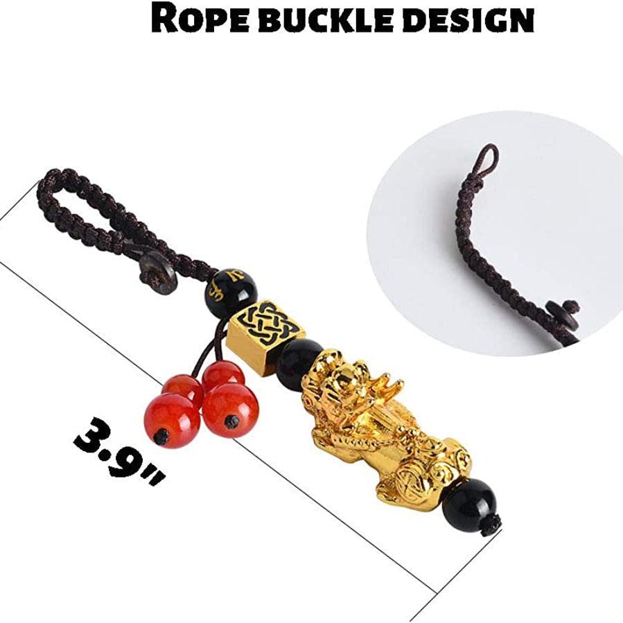 Car Key Pendant Pixiu Keychain Good Luck Lucky Charm
