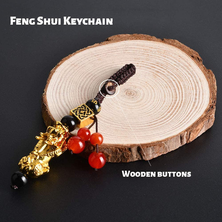 Car Key Pendant Pixiu Keychain Good Luck Lucky Charm