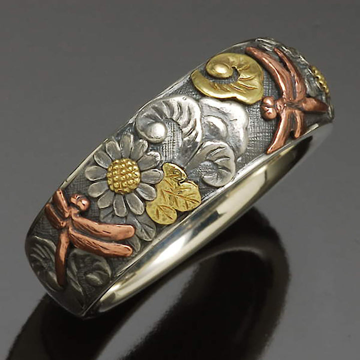Vintage Carved Flower Antique Ring