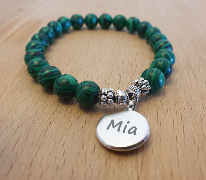 Beautiful Birthstone Name Bracelets Custom Engraving Bracelets
