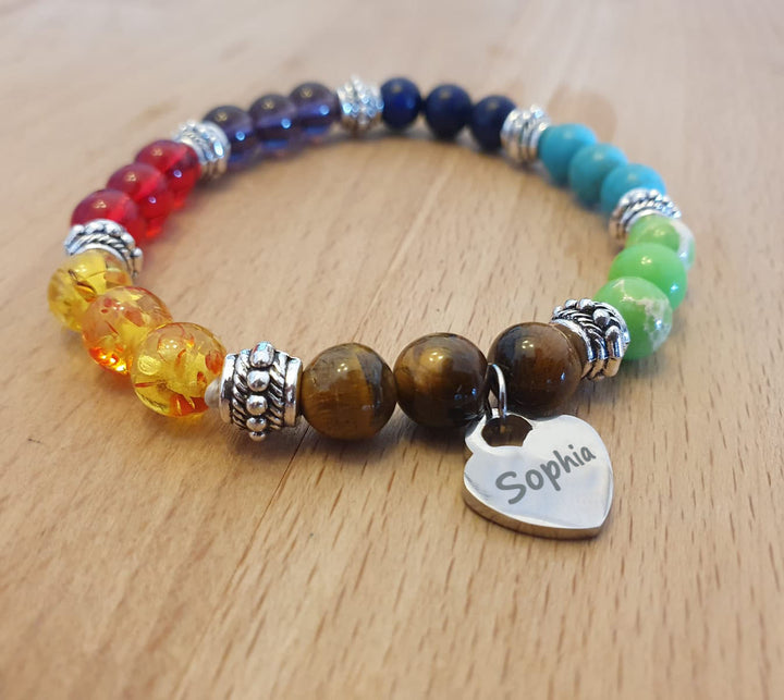 Beautiful Birthstone Name Bracelets Custom Engraving Bracelets