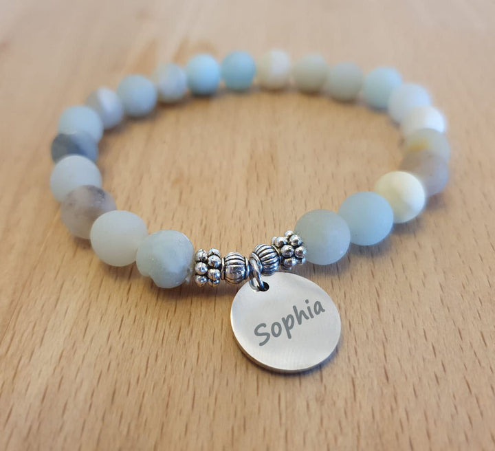 Beautiful Birthstone Name Bracelets Custom Engraving Bracelets