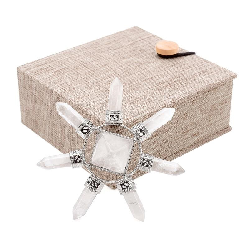 Pyramid Crystal Energy Meditation Quartz Amethyst Stone