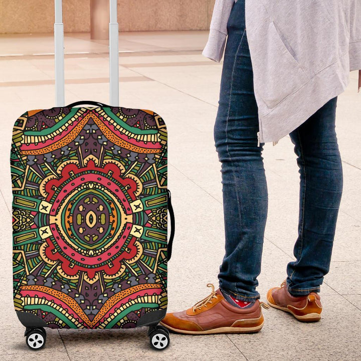 Colorful Mandala Design Luggage Cover