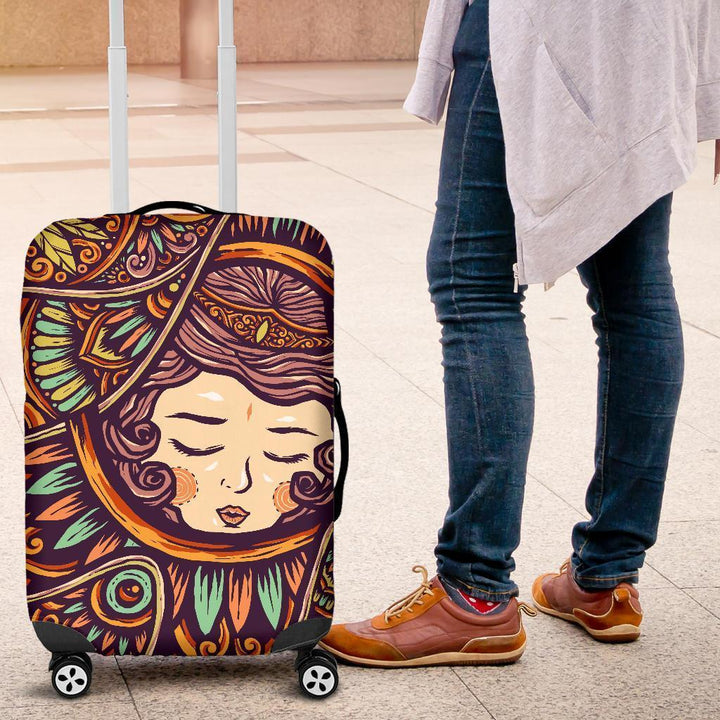 Woman Abstract Luggage Cover