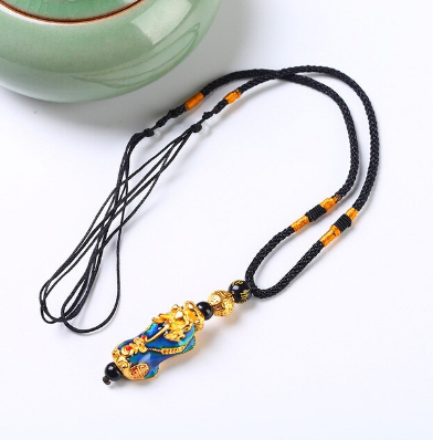 Lucky Feng Shui Pixiu Necklace Good Luck Charm Feng Shui Dragon Pi Xiu Pendant
