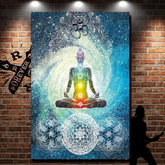 Chakra Tapestry 7 Chakras Colors Meditation Wall Hanging Decor