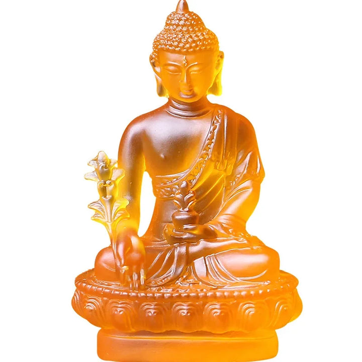 Buddha Statue Crystal Elegant Sculpture Home Decoration