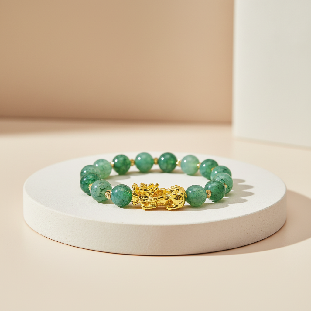Feng Shui Pixiu  Dragon Bead Bracelet
