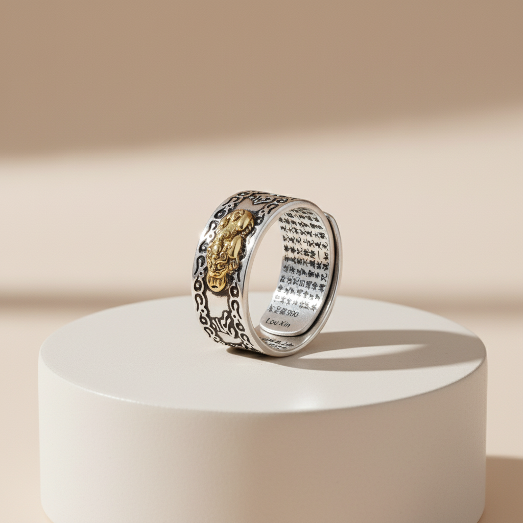 Feng Shui Ring Traditional Chinese Pixiu