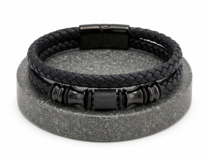 Men's Multi-Layer Braided Leather Bracelet