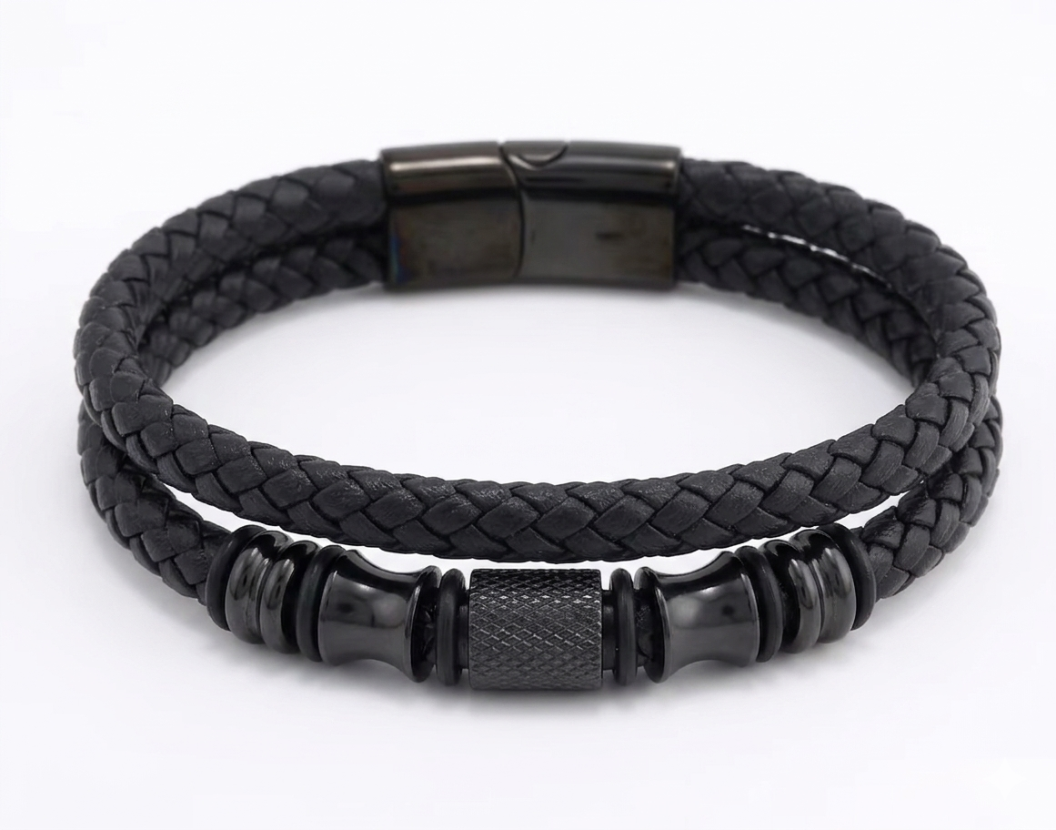 Men's Multi-Layer Braided Leather Bracelet
