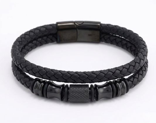 Men's Multi-Layer Braided Leather Bracelet