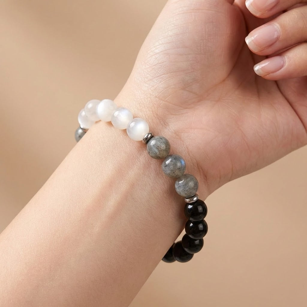 Natural Mixed Opal Beads Bracelet Spiritual Crystal Stone Bracelet