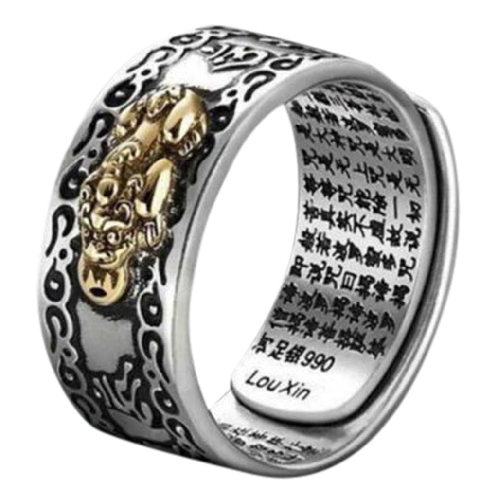 Feng Shui Ring Traditional Chinese Pixiu