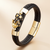 Pi Xiu Guardian Bracelet Lucky Gold Pixiu Charm Leather Men Women