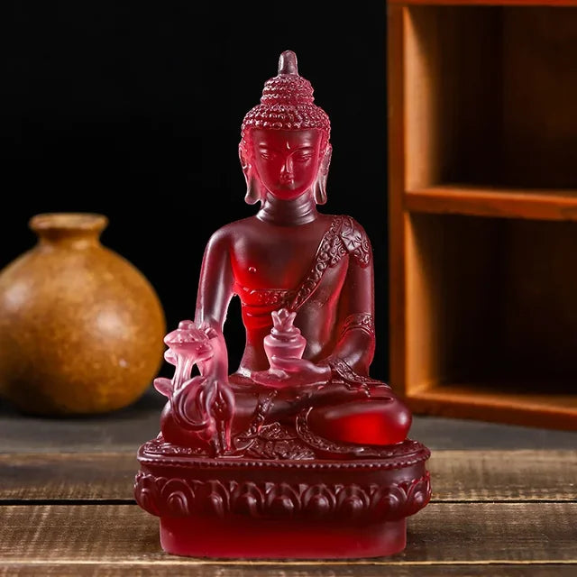 Buddha Statue Crystal Elegant Sculpture Home Decoration