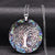 Tree of Life Abalone Shell Necklace Chakra Crystal Sri Yantra Necklace