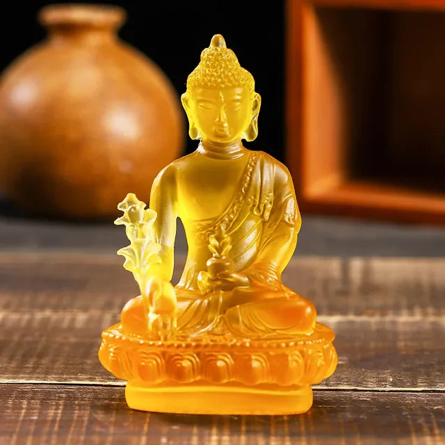 Buddha Statue Crystal Elegant Sculpture Home Decoration