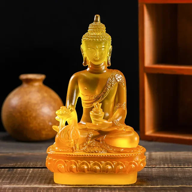 Buddha Statue Crystal Elegant Sculpture Home Decoration