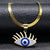 Evil Eye Choker Necklace Crystal Style Silver Gold Plated Jewelry Necklace