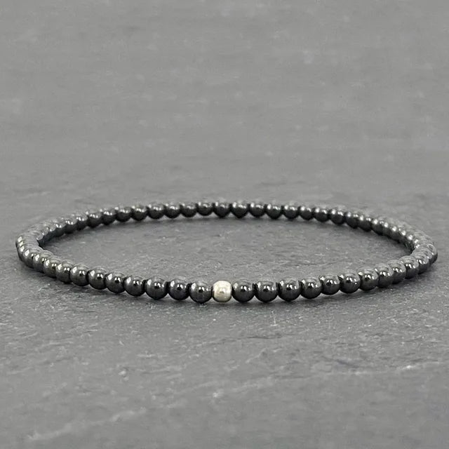 Black Hematite Bracelet Unisex Lucky Bracelet