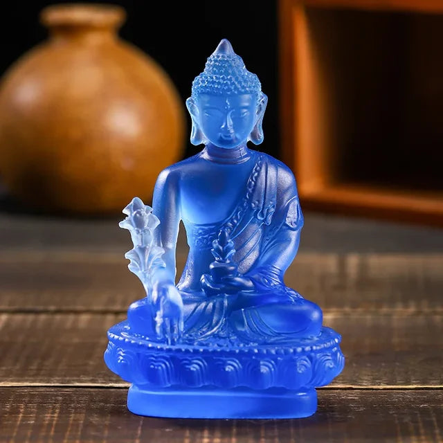 Buddha Statue Crystal Elegant Sculpture Home Decoration