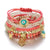 Evil Eye Bracelet Set Hamsa Charm Beaded Rope Women 6pcs Bracelet