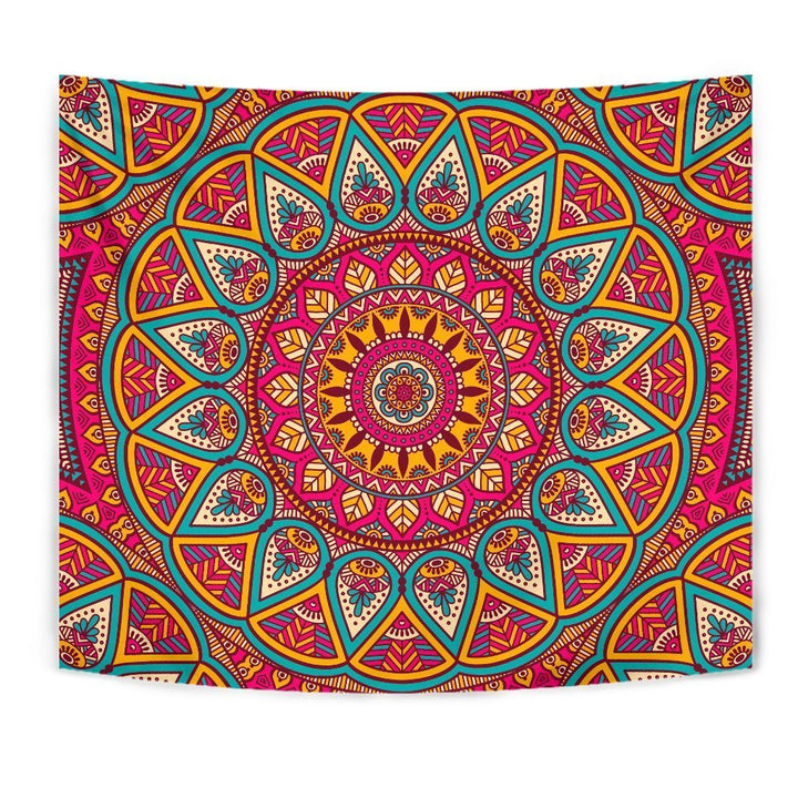 Pink Mandala Tapestry