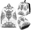 Backpack - Black - Black and White Lotus / Child (Ages 4 to 7)
