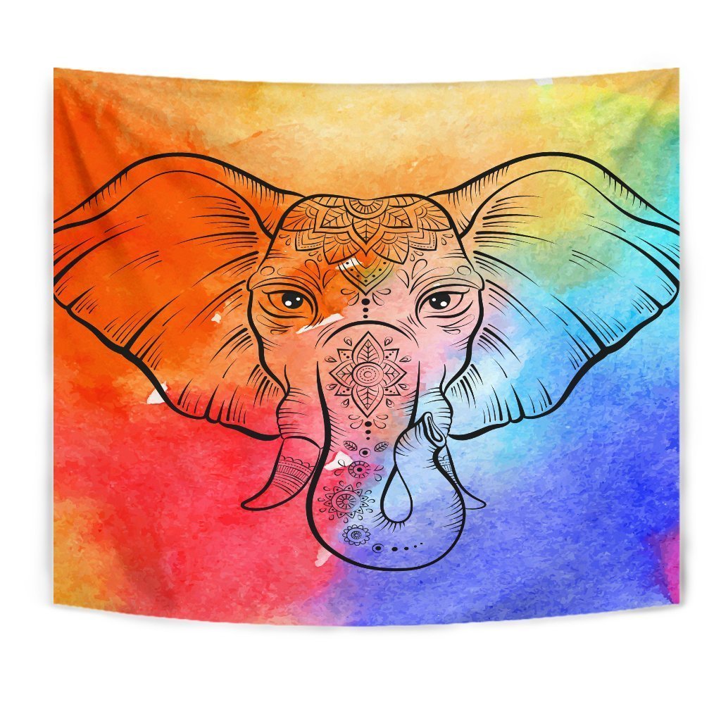 Elephant Head Tapestry