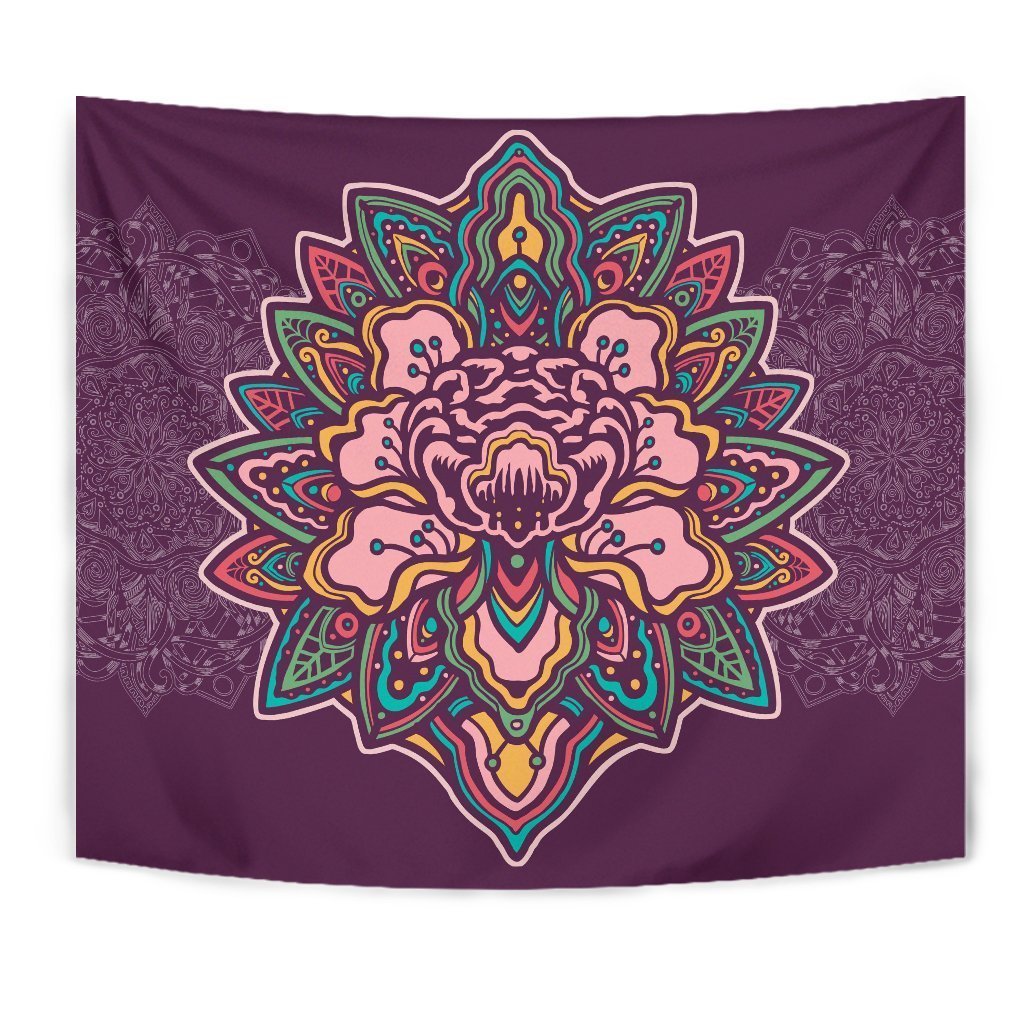 Purple Mandala Tapestry