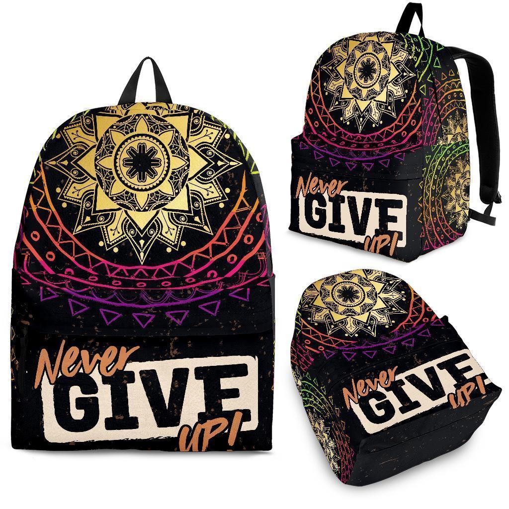 Never Give Up Backpack