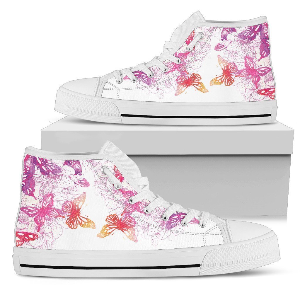 Butterflies Colorful High Top