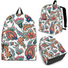 Backpack - Black - Beautiful Flowers / Child (Ages 4 to 7)